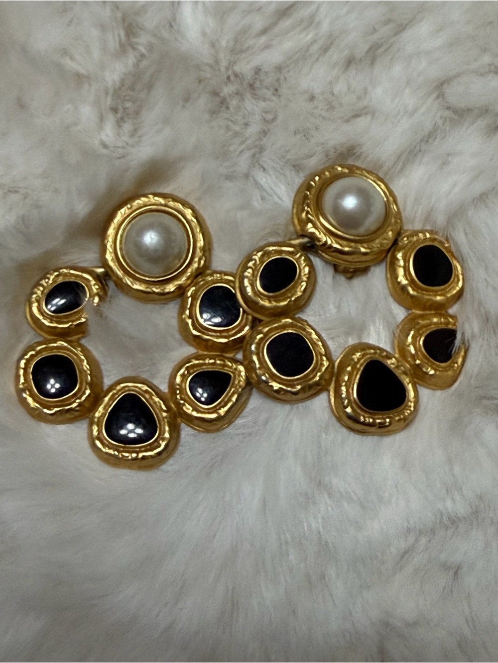 Vintage Anne Klein Statement Earrings - Women Jewelry